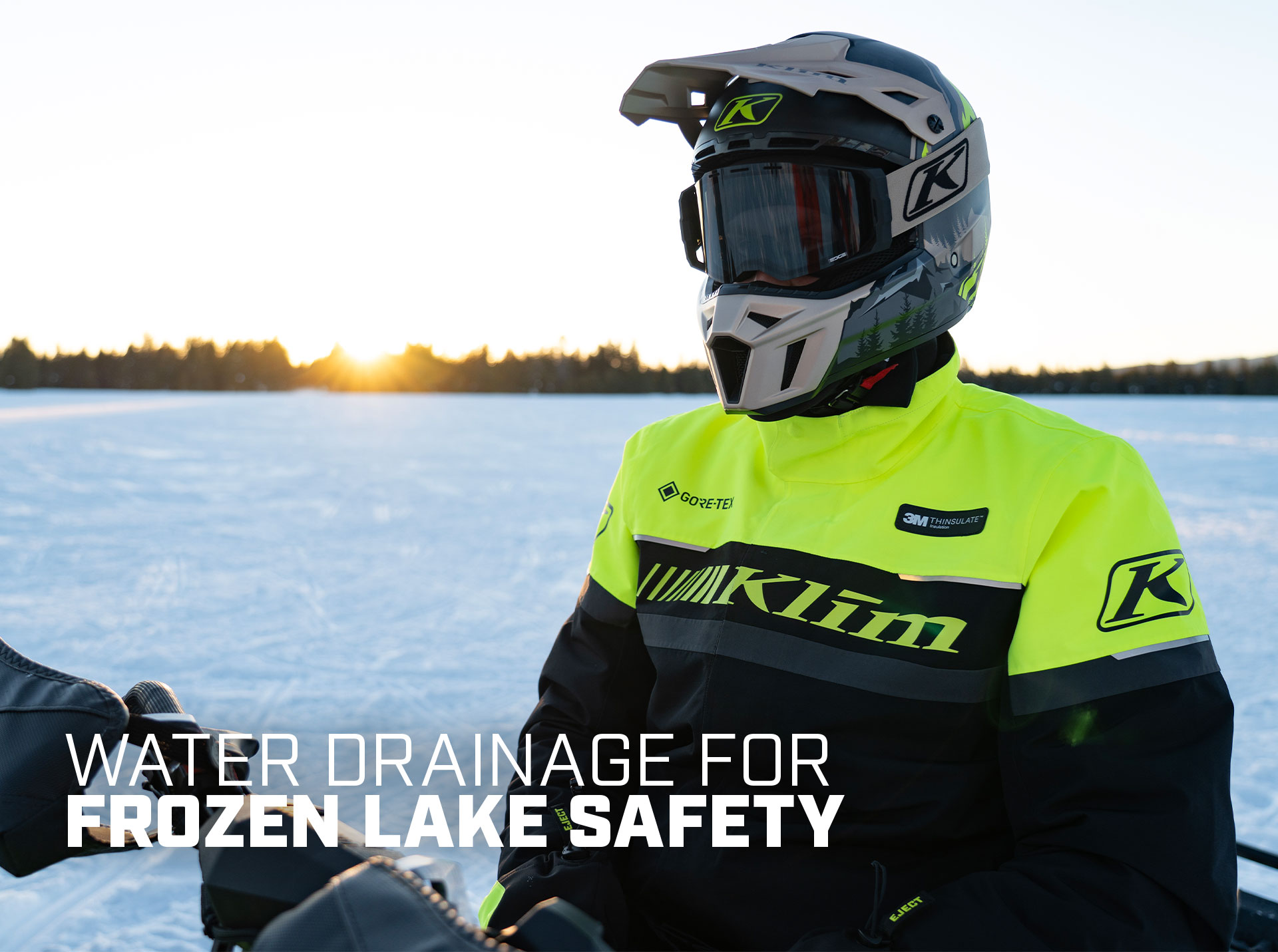 Helmet Klim Winter Gear Klim's F3 Carbon Winter Snow Snowmobiling